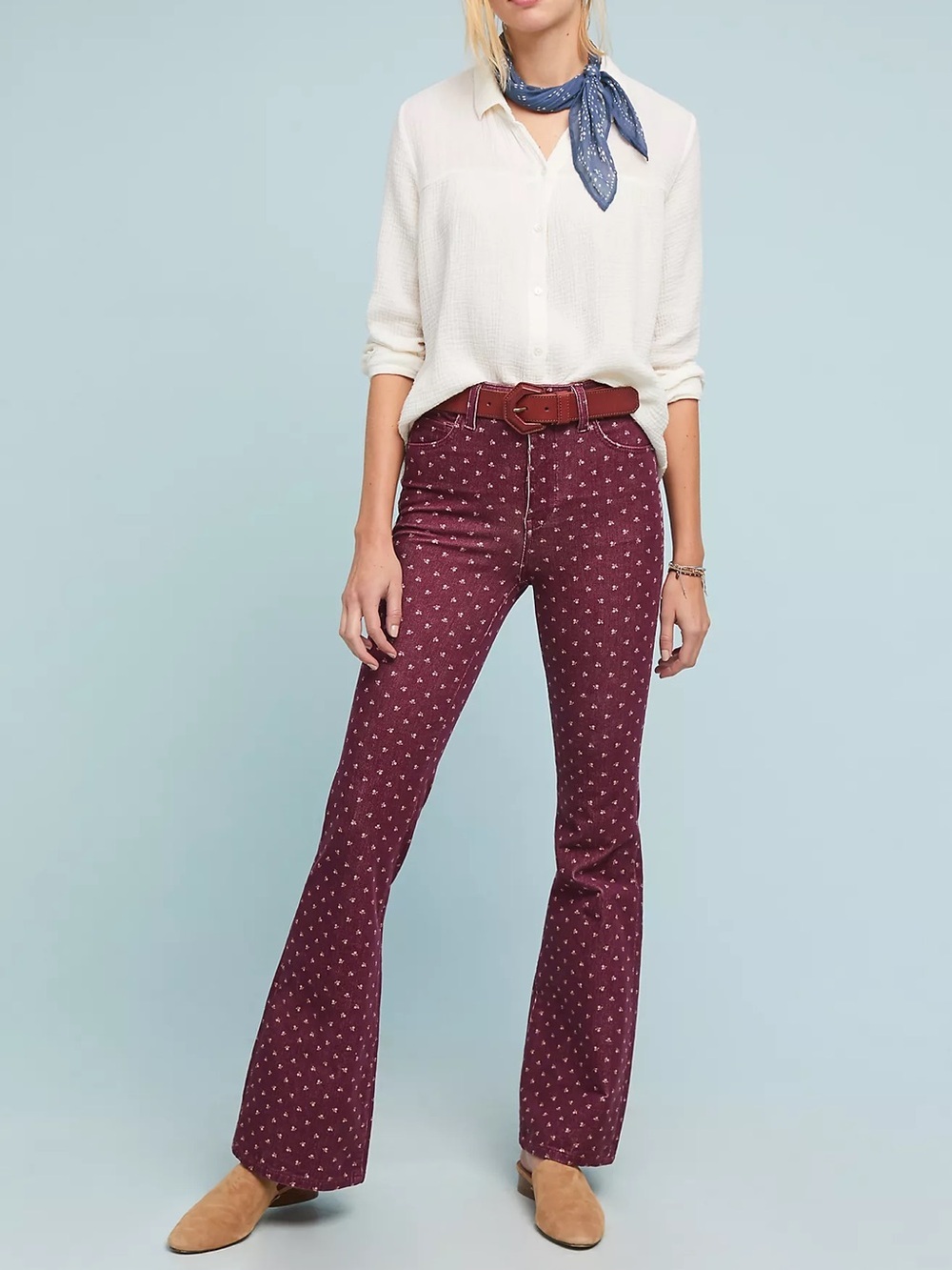 Pilcro by Anthropologie Corduroy High-Rise Bootcut Jeans, NWOT, size 25